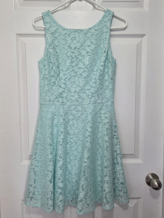Speechless Dresses & Skirts - Speechless Mint Green Lace & Glitter Formal/ Prom Fit & Flare Dress Size 11